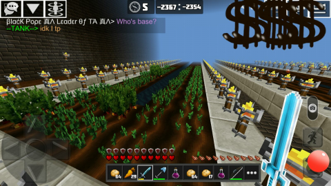 planet of cubes, survival multiplayer, survival craft,bases, minecraft free